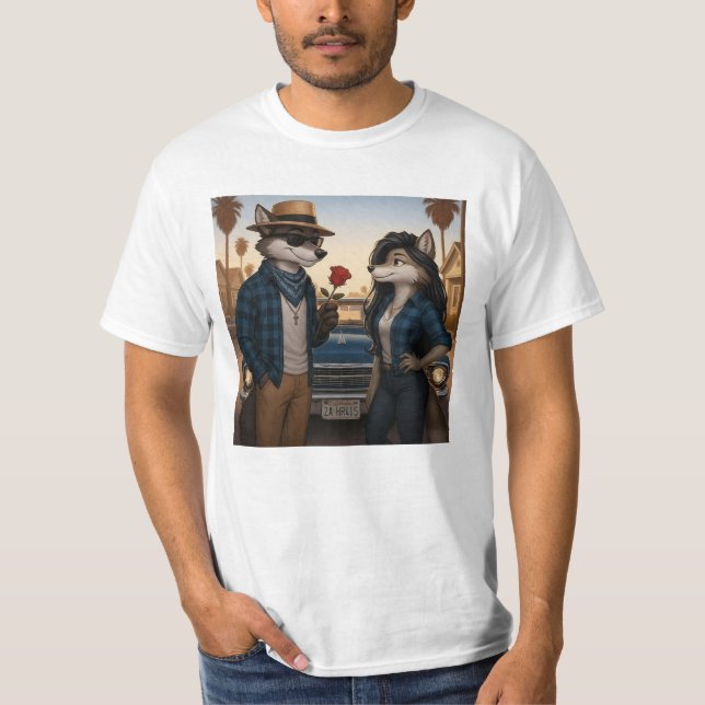 Vato Lobo "Valentines" T-Shirt (Front)