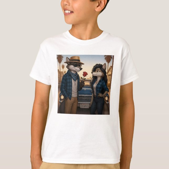 Vato Lobo "Valentines"  T-Shirt (Front)