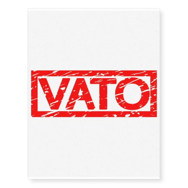 Vato Stamp Temporary Tattoos (Front)