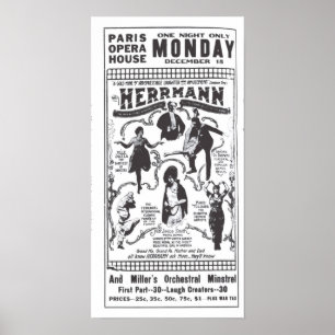 Vaudeville 1919 vintage newspaper ad poster