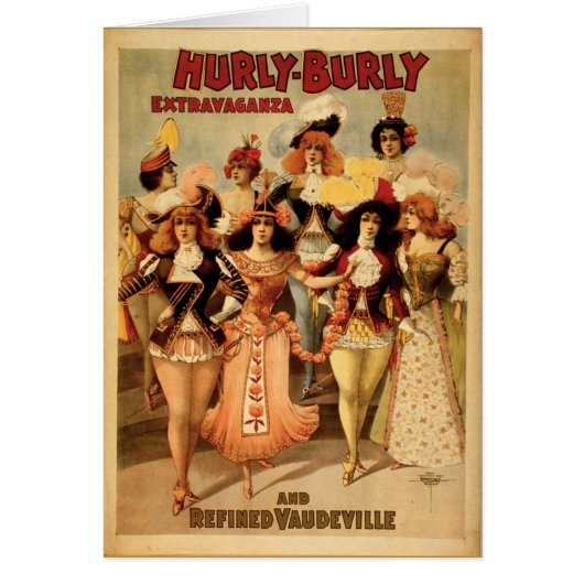 Vaudeville - Hurly Burly Extravaganza, 1899, Cards (Front)