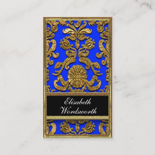 Customizable Vaudreante Kyles  Damask Professional Business Cards