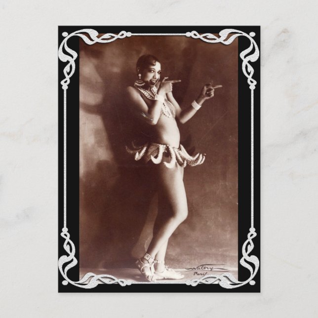 Vaudville Vintage Banana Postcard (Front)