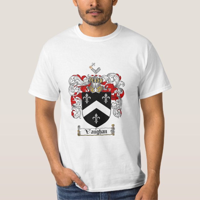 Vaughan Family Crest - Vaughan Coat of Arms T-Shirt (Front)