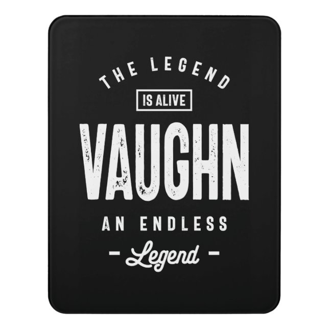 Vaughn First Name Door Sign (Contemporary Vert)