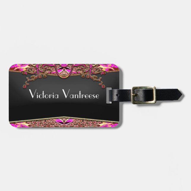 Vauhgn DelightElegant Luggage Tag (Front Horizontal)