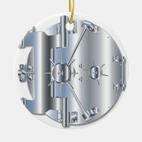 Vault Door Ceramic Ornament