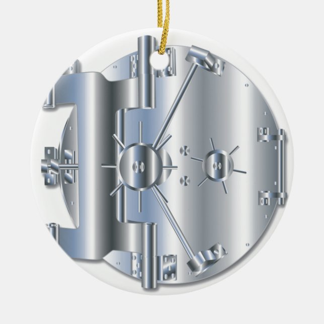 Vault Door Ceramic Ornament (Front)