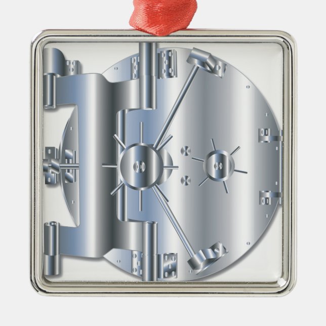 Vault Door Metal Ornament (Front)