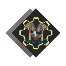 Vault Life Diamond Car Magnet