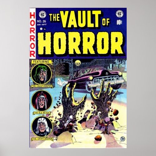 Vault of Horror Comic Book Art VINTAGE Poster