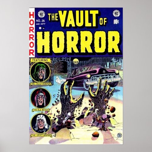 Vault of Horror Comic Book Art VINTAGE Poster