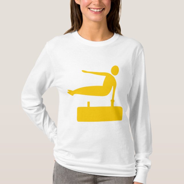 Vaulting Figure - Amber T-Shirt (Front)