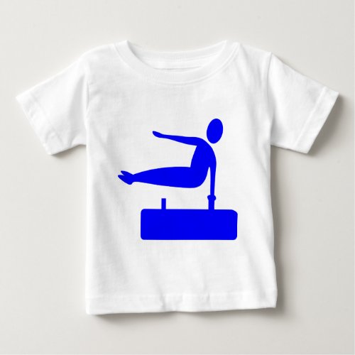 Vaulting Figure _ Blue Baby T_Shirt