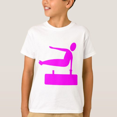 Vaulting Figure _ Magenta T_Shirt