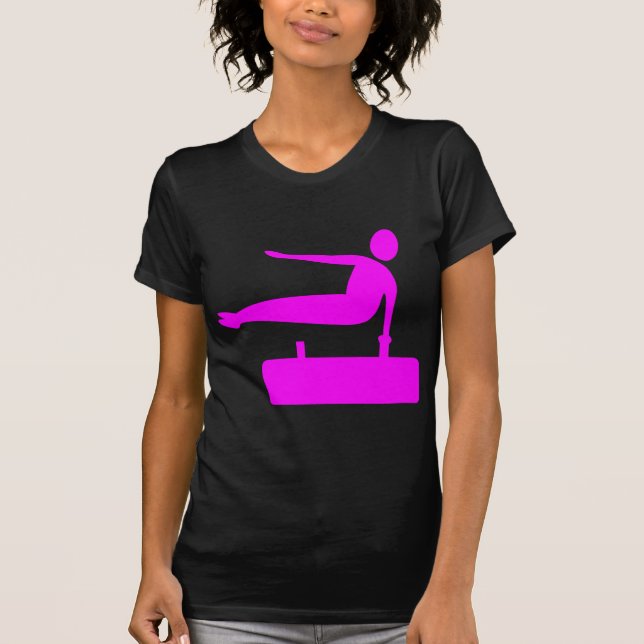 Vaulting Figure - Magenta T-Shirt (Front)