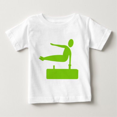Vaulting Figure _ Martian Green Baby T_Shirt