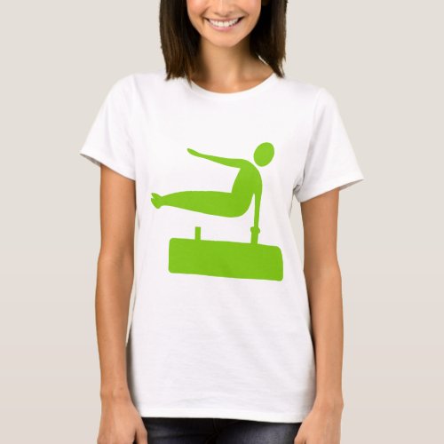 Vaulting Figure _ Martian Green T_Shirt