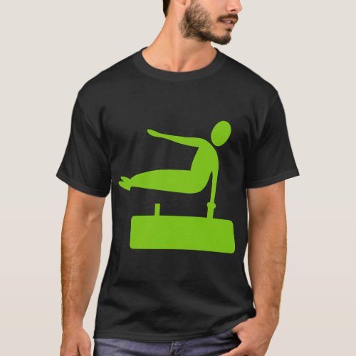 Vaulting Figure _ Martian Green T_Shirt