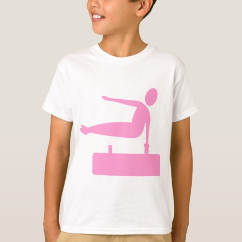 Vaulting Figure _ Pink T_Shirt