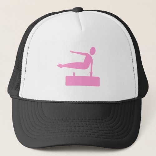 Vaulting Figure _ Pink Trucker Hat