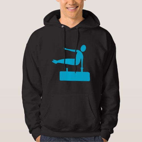 Vaulting Figure _ Sky Blue Hoodie