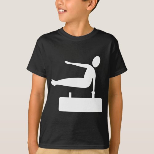 Vaulting Figure _ White T_Shirt