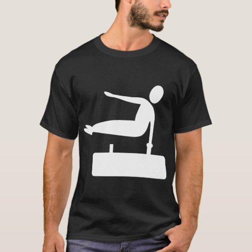 Vaulting Figure _ White T_Shirt