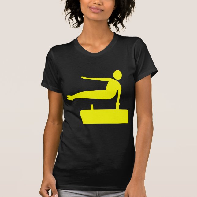 Vaulting Figure - Yellow T-Shirt (Front)