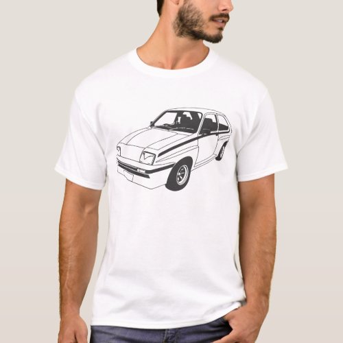 Vauxhall Chevette HSR inspired t_shirt