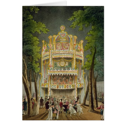 Vauxhall gardens, 1808 cards (Front)