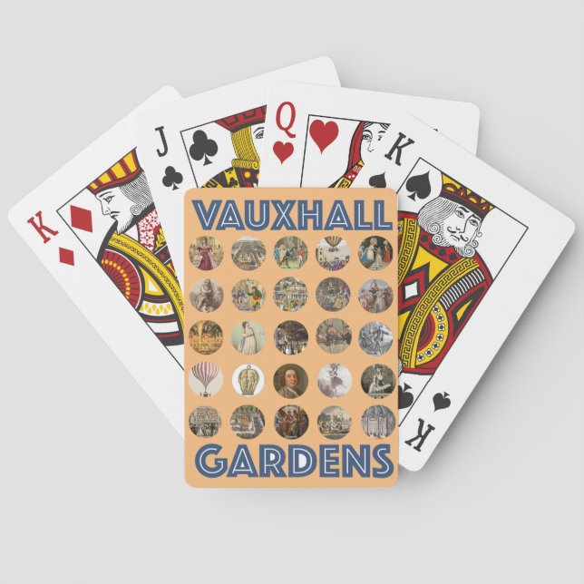 Vauxhall Gardens Poker Set Cards (Back)