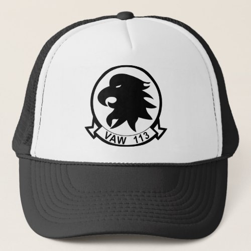 VAW _113 _ Black Eagles Airborne Early Warning Squ Trucker Hat