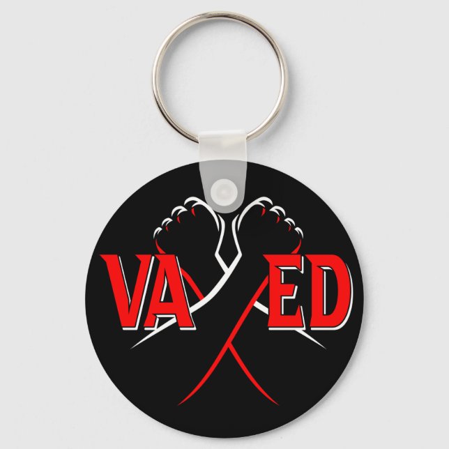 VAXED - I've Been Vaccinated Against COVID-19 Keychain (Front)