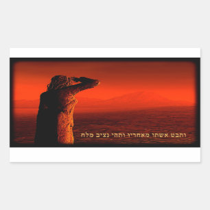 Vayeira - Lot's Wife Rectangular Sticker