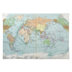 Vazhneishie Inostrannye Krugosvetnye Zkspeditsii Cloth Placemat