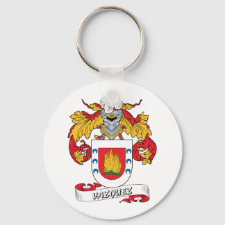 Vazquez Family Crest Keychain