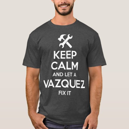 VAZQUEZ Funny Surname Birthday Family Tree Gift T_Shirt