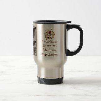 VBMA logo Slippery Elm travel mug