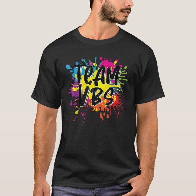 VBS Crew Summer Vacation Bible School I Love Paint T-Shirt (Front)