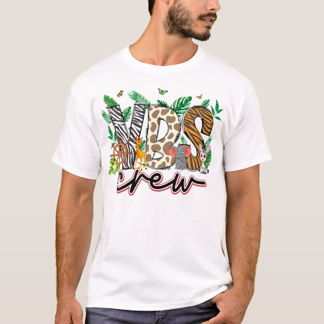 Vbs Crew Vbs 2024 Vacation Bible School Jungle Adv T-Shirt (Front)