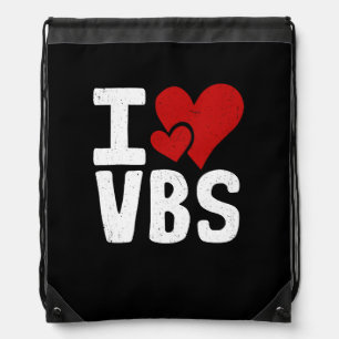 VBS I love Vacation Bible School Christian VBS Chu Drawstring Bag