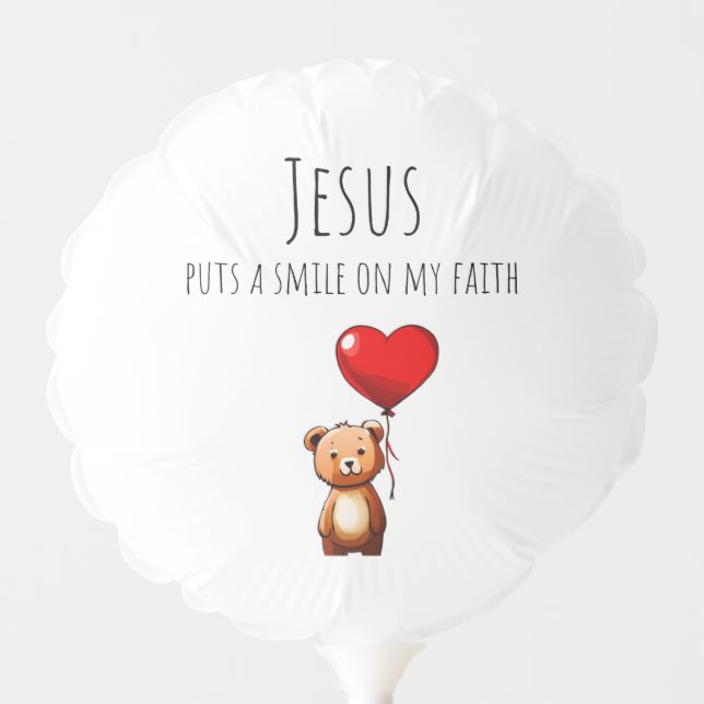 VBS Jesus puts a smile on my faith-mylar balloon (Front)