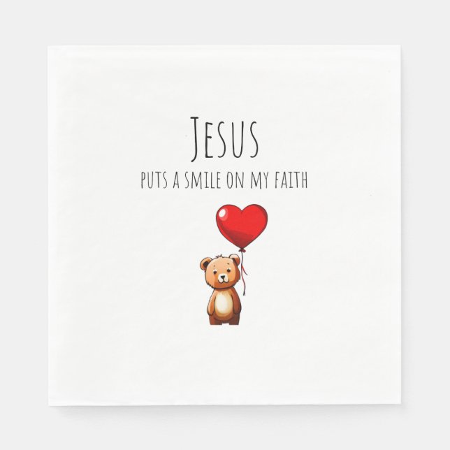 VBS Jesus puts a smile on my faith-napkins Napkins (Front)