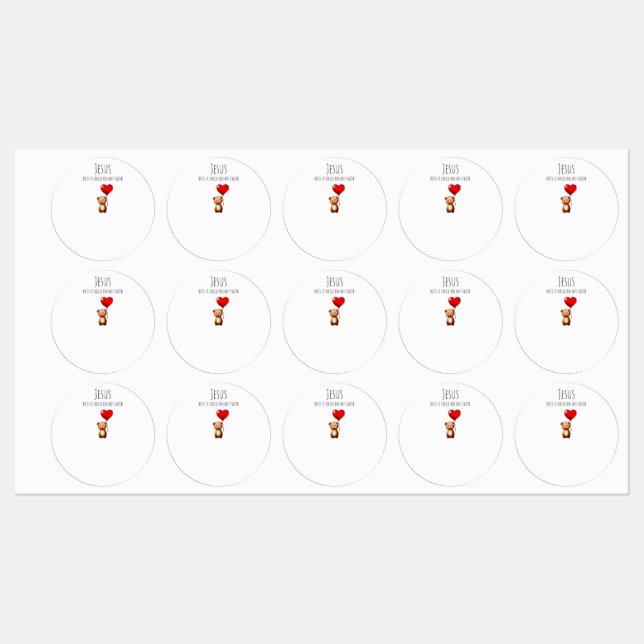 VBS Jesus puts a smile on my faith-water bottle Labels (Sheet)