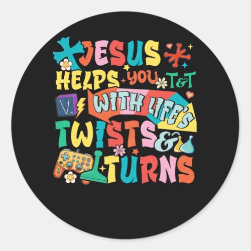 VBS Twist And Turn 2023 Following Jesus Changes Th Classic Round Sticker