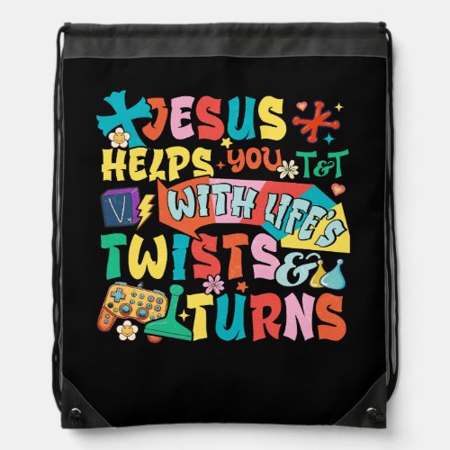 VBS Twist And Turn 2023 Following Jesus Changes Th Drawstring Bag