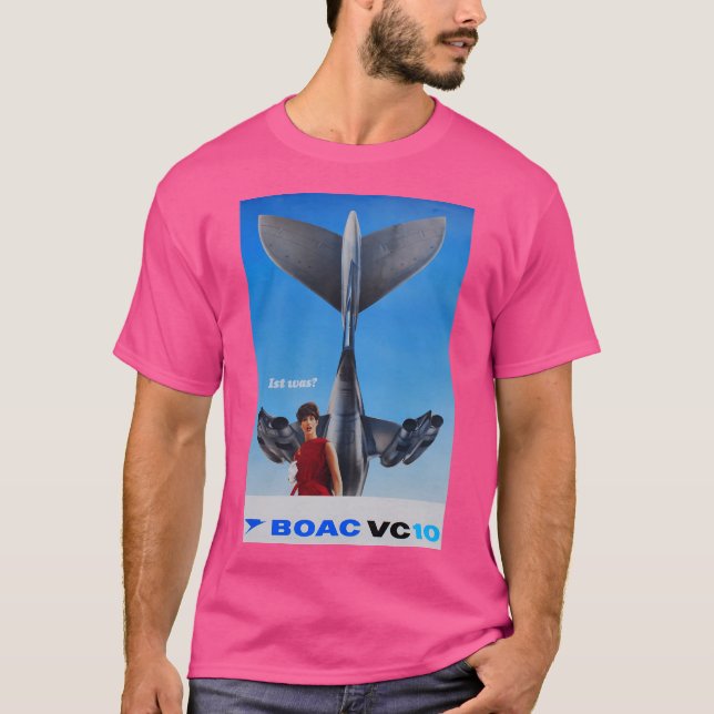 Vc 10 Vintage Travel Poster T-Shirt (Front)