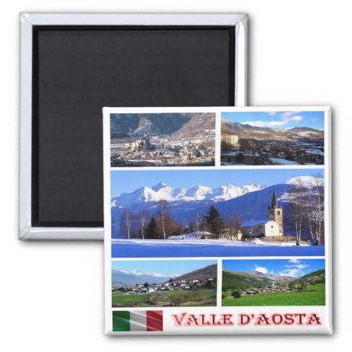 VDA005  VALLE DAOSTA Mosaic Italy Fridge Magnet