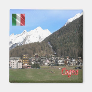 VDA031 COGNE, Aosta Valley, Italy, Fridge Magnet